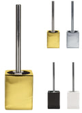 KW Flash Ceramic Toilet Brush and Holder with Stainless Steel Handle - Gold
