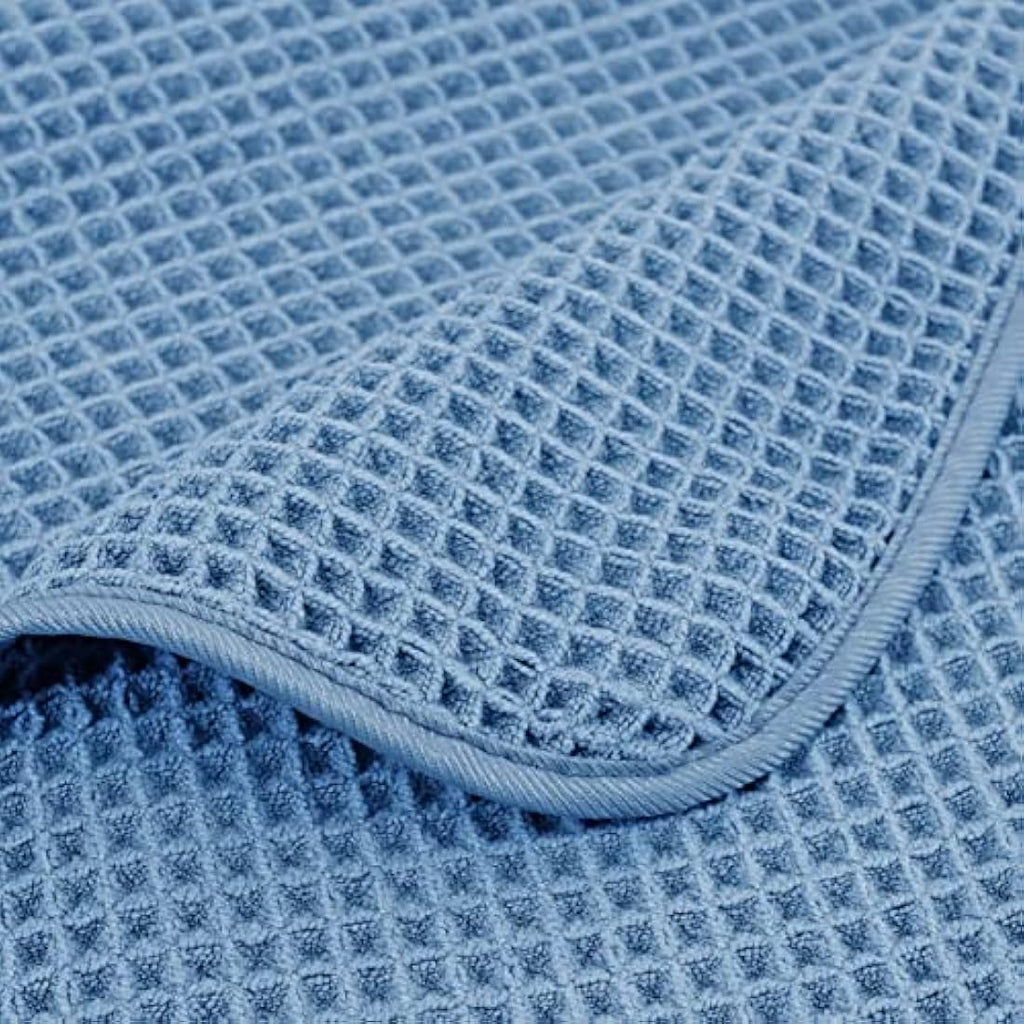 Polyte Microfibre Bath Sheet Set – Quick Dry Waffle Weave, 2 Pack