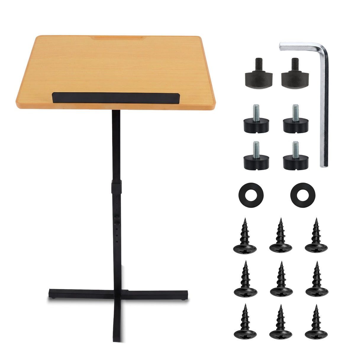 PYLE Portable Floor Lectern Podium Stand-Height Adjustable Steady Standing Design Teacher Speaker Lecture Classroom Presentation Stand - image 1