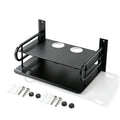 Wall Mount DVD Shelf, 2 Layers Projector Shelf Metal Wifi Router Shelf DVD Player Shelf Floating Glass Shelf Floating Av Shelf Router Shelf Wall