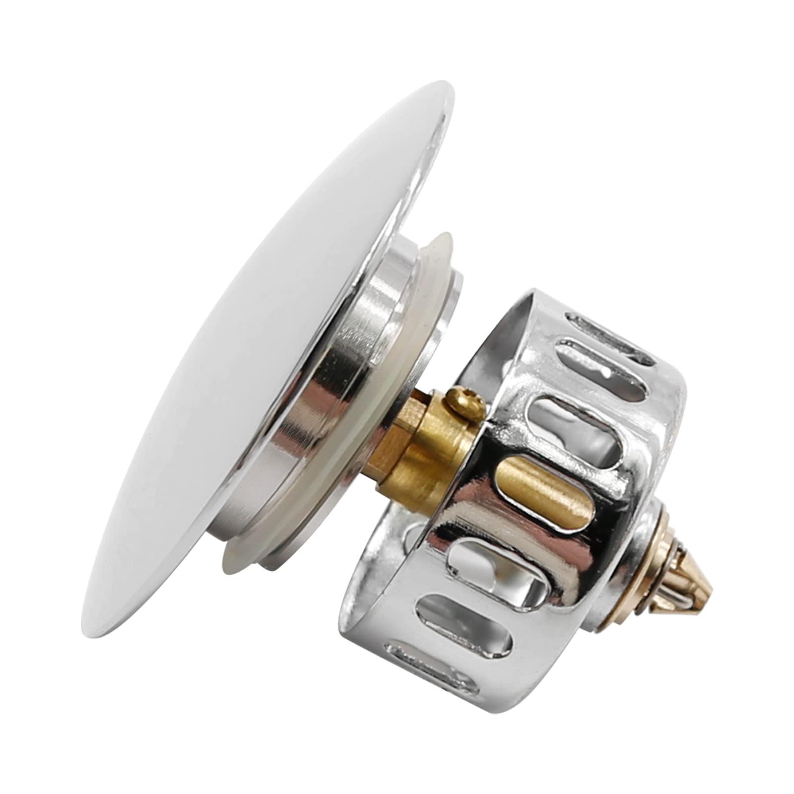 Hoypeyfiy Bathtub Stopper & Hair Catcher | Zinc Alloy Pop Up Drain Plug