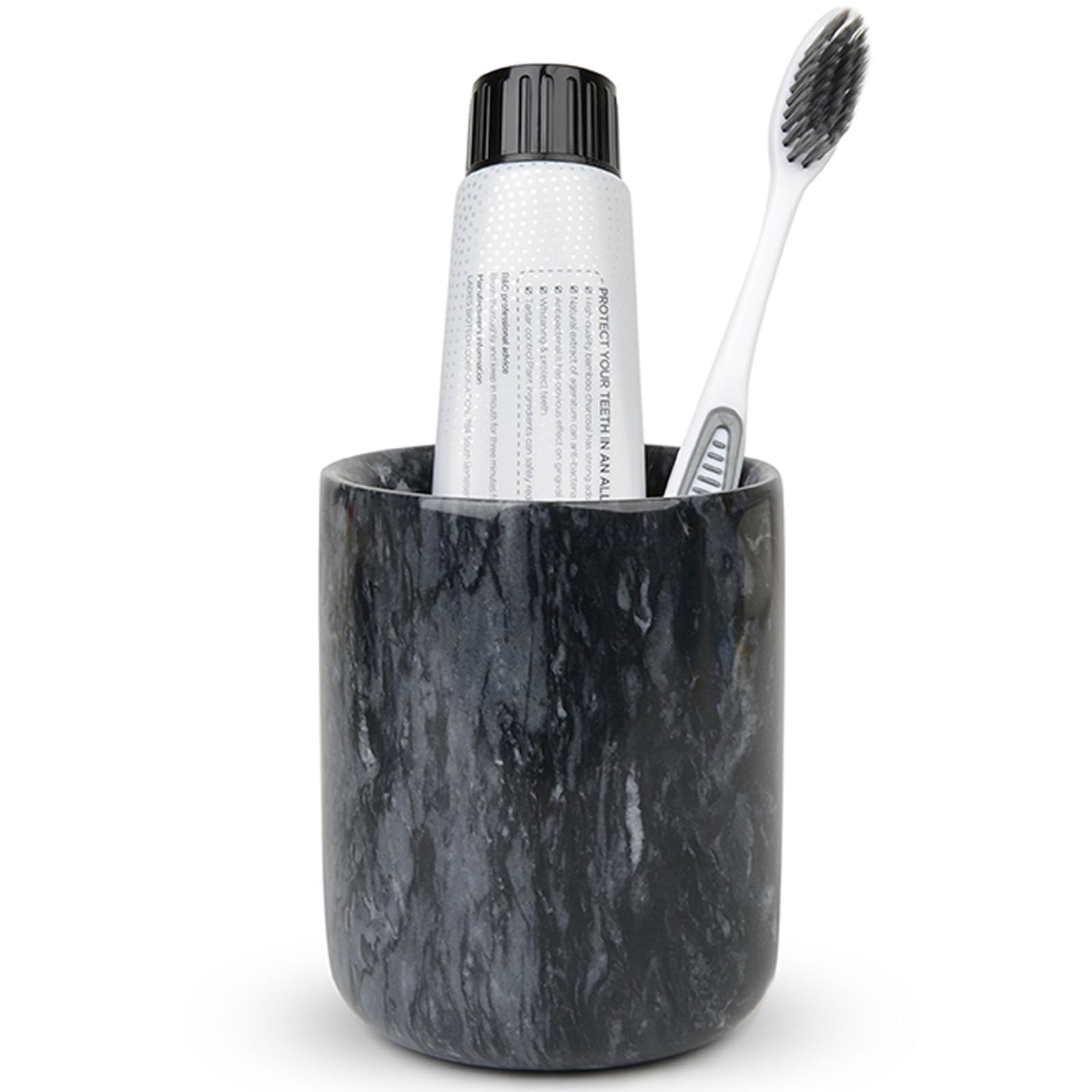 SIPARUI Natural Marble Toothbrush Holder | Luxury Stone Bathroom Cup