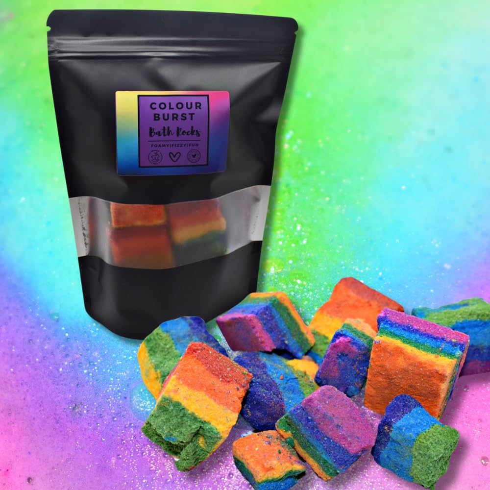Colour Burst Fizzy Bath Bomb Rocks – Summer Dreams Scent