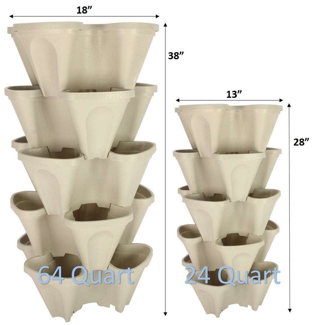 Mr. Stacky 5-Tier Vertical Planter – Stackable Indoor & Outdoor Garden