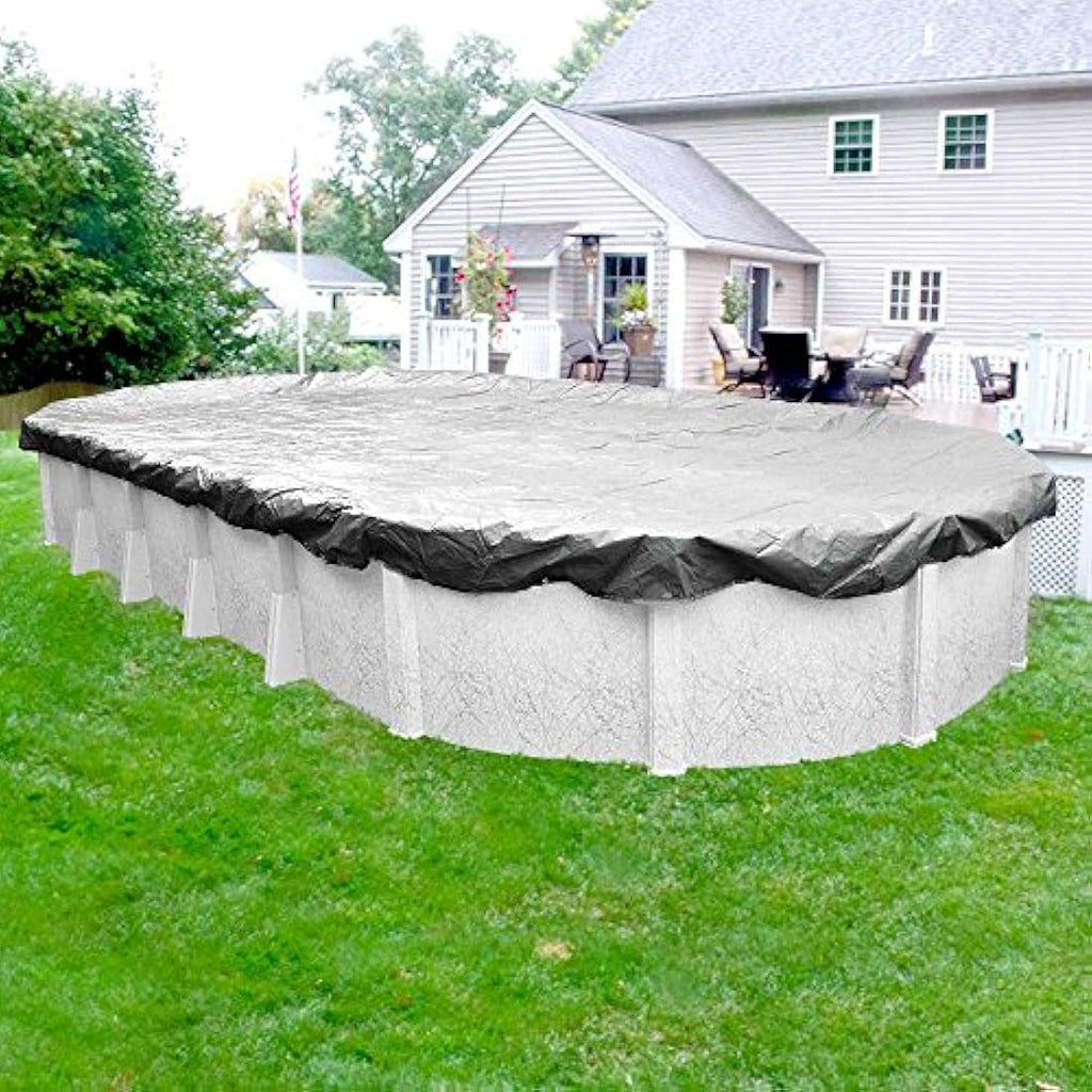 Robelle Dura-Guard Silver Winter Pool Cover for 21x41' Oval Pools