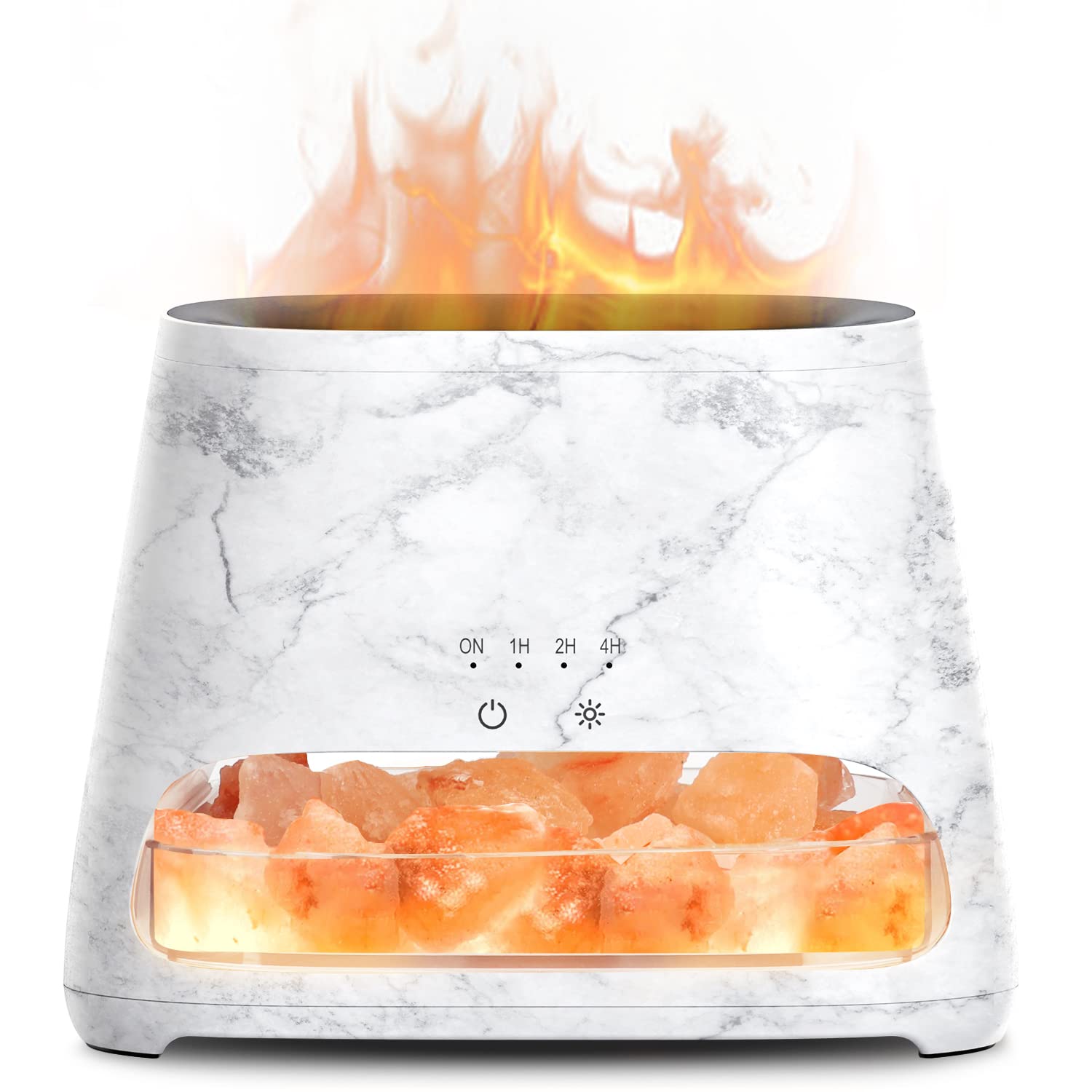 SALKING 2-in-1 Himalayan Salt Lamp & Essential Oil Diffuser – Marble 150ml