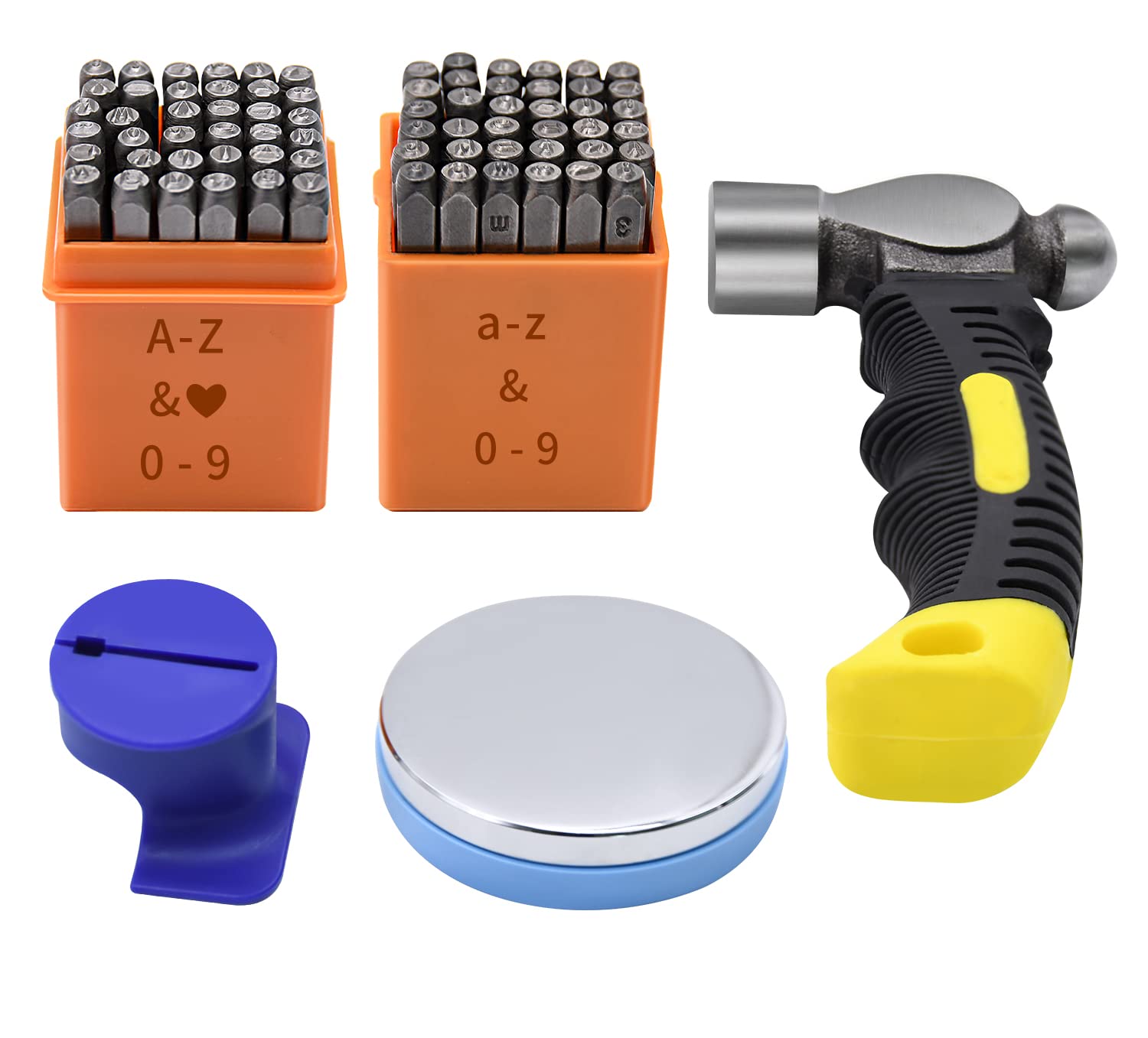 Jolof Store Metal Stamping Kit - 74pc 3mm Letter & Number Punch Set