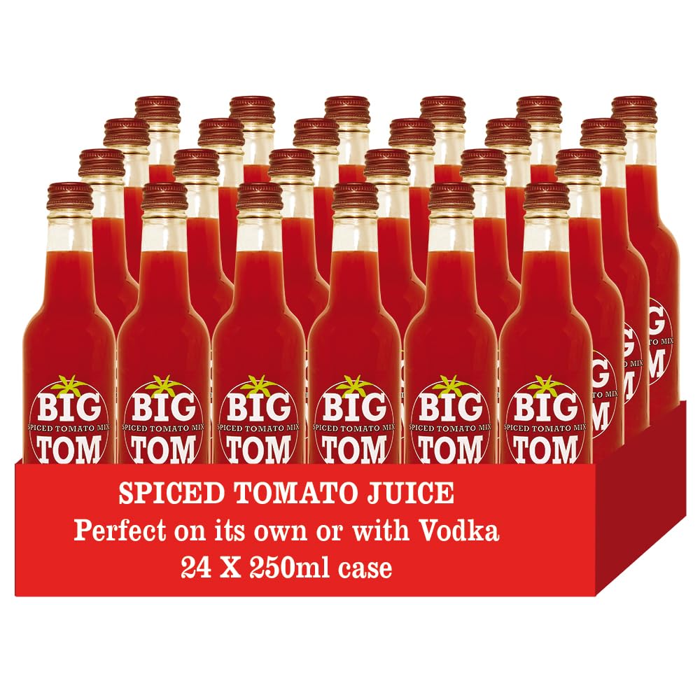 Big Tom Spiced Tomato Juice – Bloody Mary Mix, 250ml (24 Pack) | Vegan
