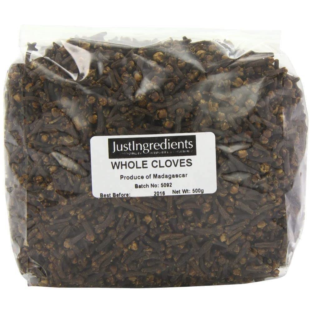 JustIngredients Whole Dried Cloves – Premium Aromatic Spice, 500g
