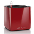 LECHUZA CUBE Glossy 16 Self-Watering Indoor Planter – Red High-Gloss