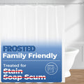 Jolof Store Frosted PEVA Shower Curtain Liner - Set of 2 Waterproof