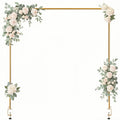 Metal Over The Table Rod Stand – Adjustable Gold Flower Arch
