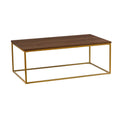 ASPECT Regis Coffee Table/Side Table Walnut/Gold, 110x60x41H cm, CFT49WN/G
