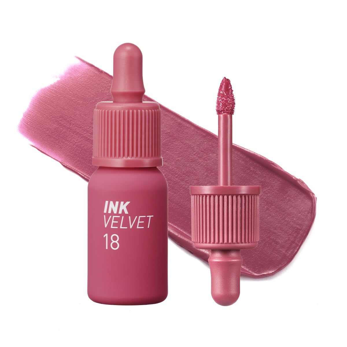 Peripera Ink the Velvet Lip Tint – Longwear Matte Finish (18 Star Plum Pink)