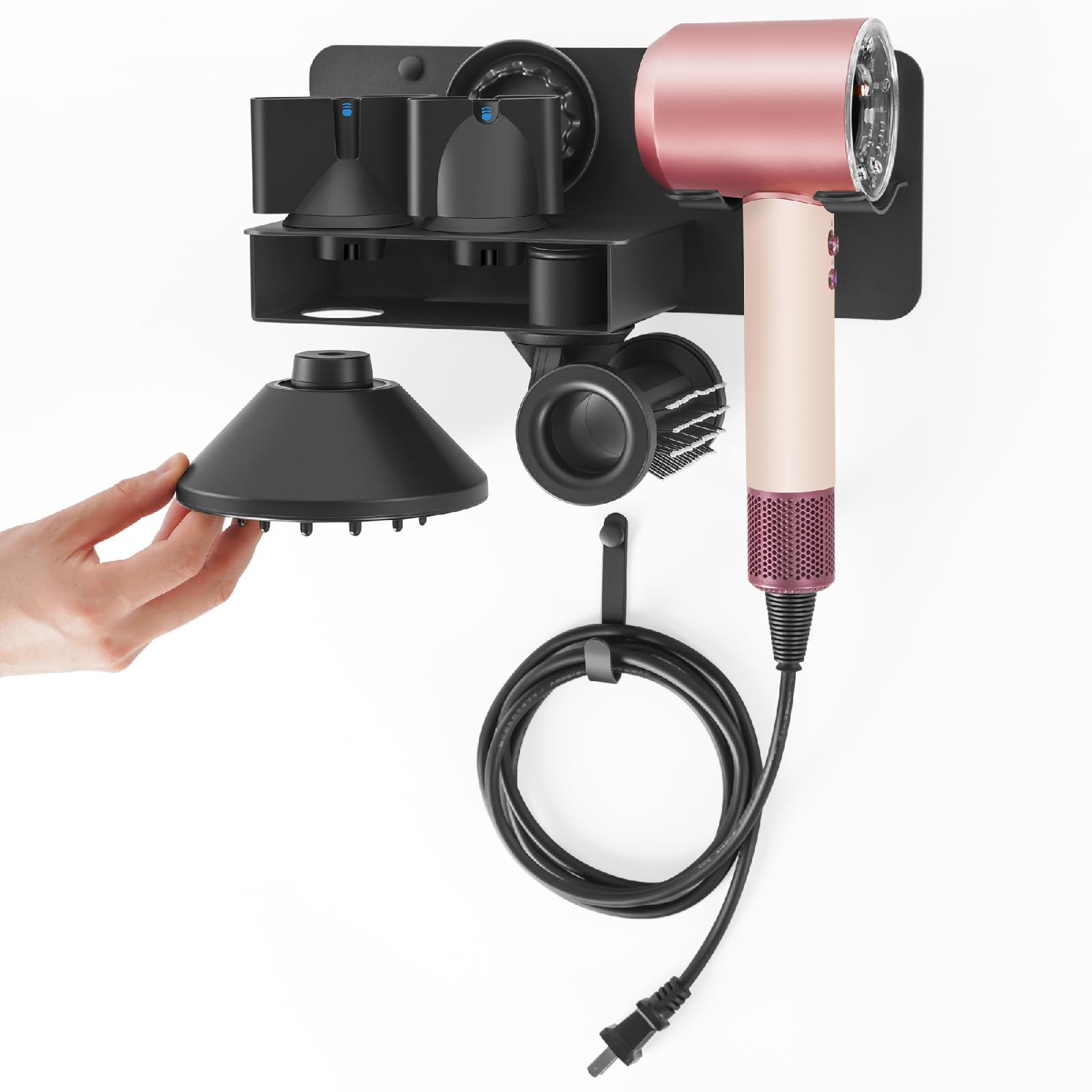 MidingChai Hair Dryer Holder for Dyson Supersonic Nural | Metal Wall Mount
