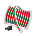 AOTOINK 100ft 22AWG 3-Pin Extension Cable | Tinned Copper LED Strip Wire