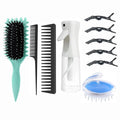 ABWXN 10-in-1 Curly Hair Brush Set | Curl Defining Brush & Styling Tools