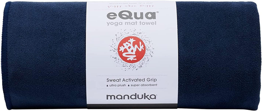 Manduka eQua Yoga Mat Towel – Non-Slip Microfiber Moisture Wicking