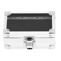 50-Hole Aluminum Nail Drill Bit Holder & Storage Case - Silver