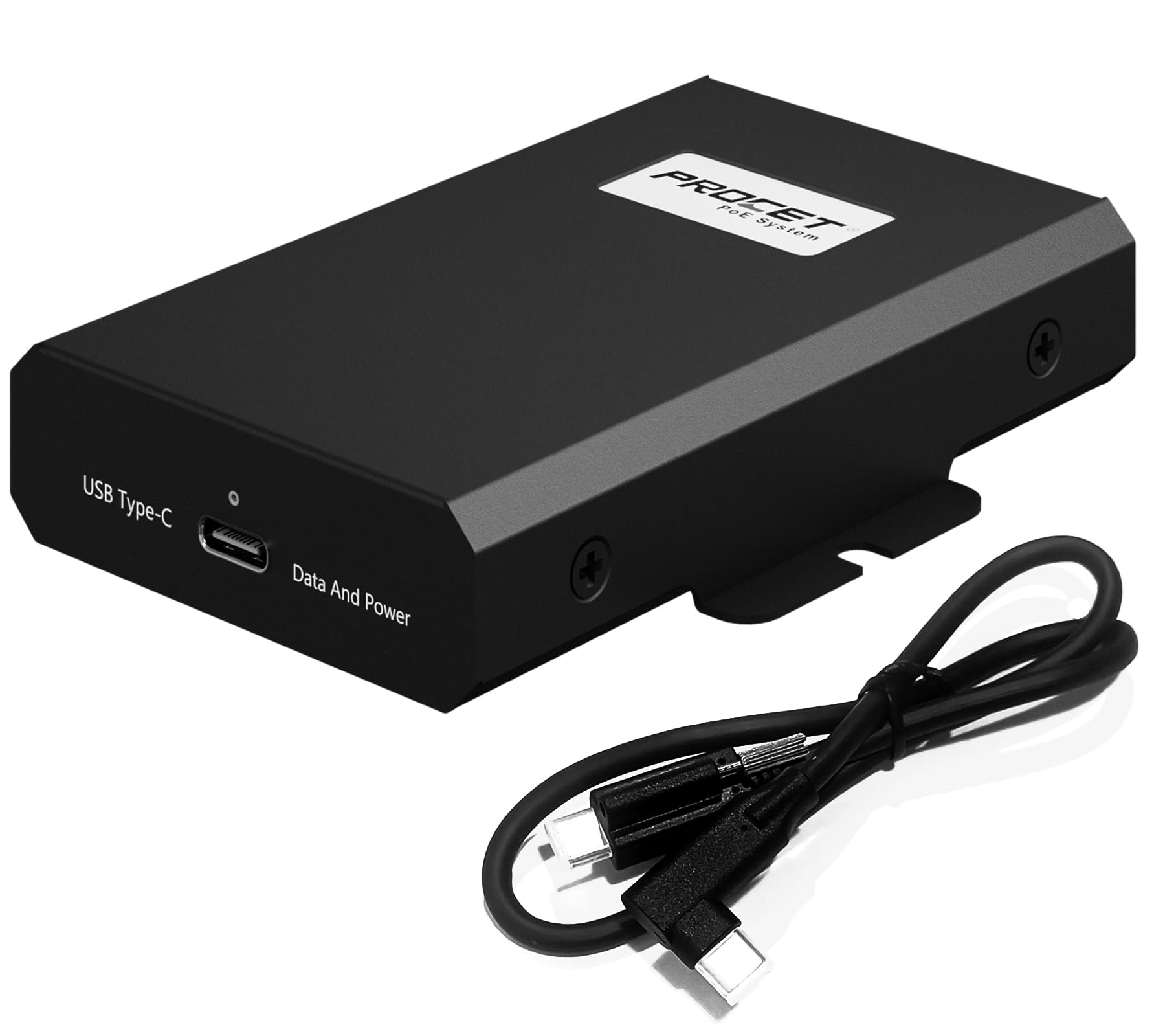 PROCET Gigabit PoE to USB C Adapter – 23W Power & Network Converter