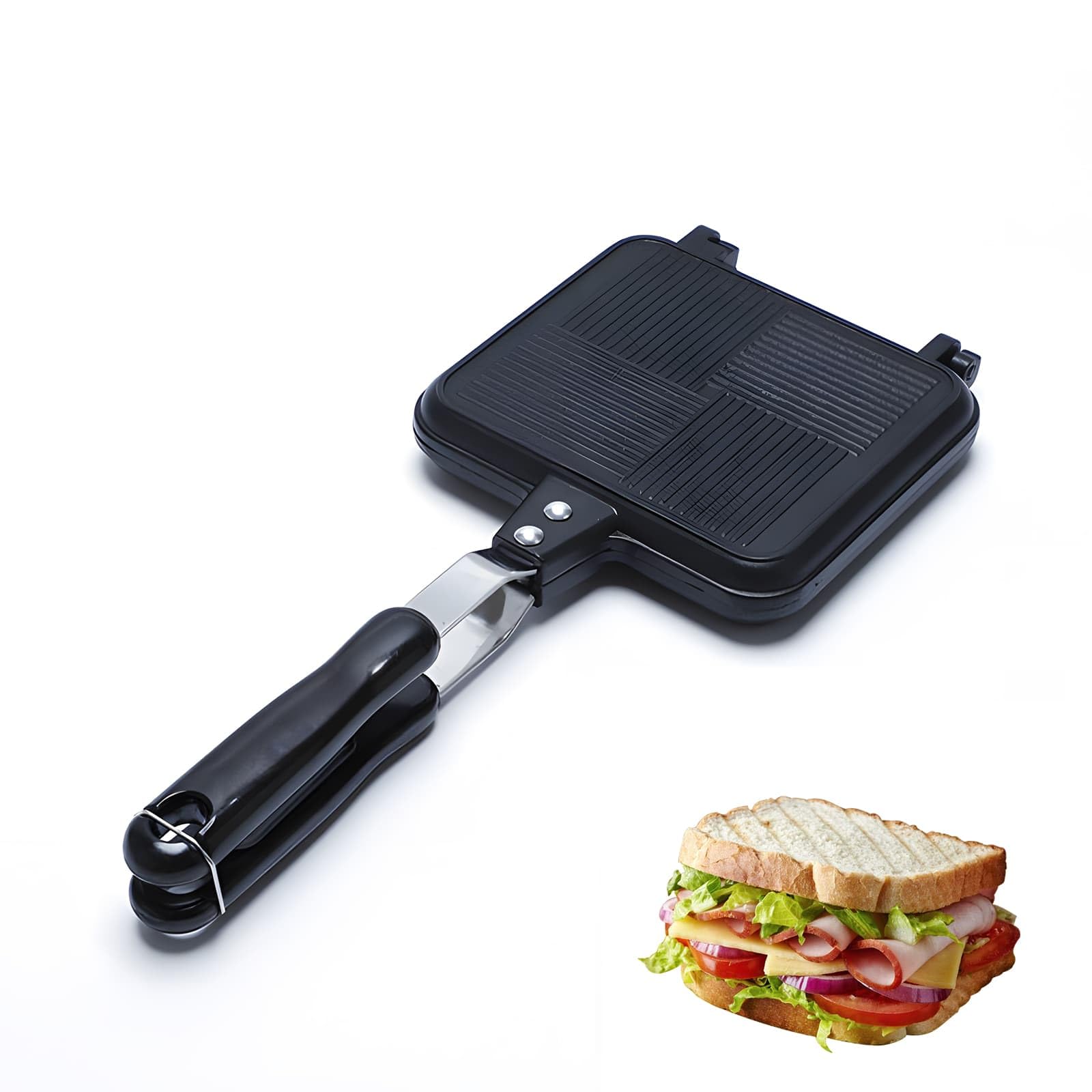 Jolof Store Non-Stick Stovetop Toastie Maker – Aluminum Sandwich Pan