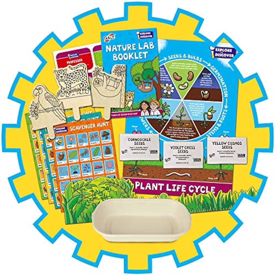 Galt Nature Lab Science Kit | STEM Gardening & Craft Set for Kids Age 5+