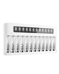 EBL 12-Slot LCD Battery Charger for AA AAA Ni-MH Ni-CD Batteries