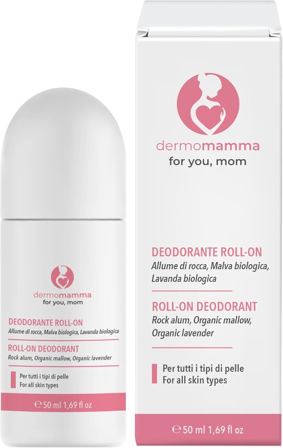 Dermomamma Natural Roll-on Deodorant – Pregnancy Safe & Vegan