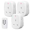 HBN Wireless Remote Control Plug Sockets | 30m Range | 3 Pack & 1 Remote