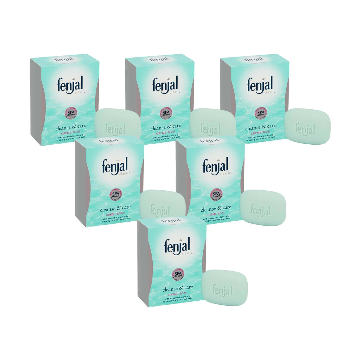 Fenjal Classic Creme Soap – Moisturizing Luxury Bath Bar, 100g (6 Pack)
