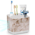 Toprance Electric Toothbrush Holder – 4 Compartment Bathroom Caddy