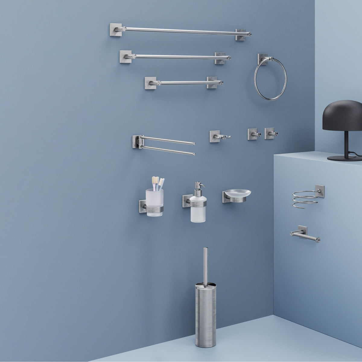 Gedy Fuji Brushed Towel Bar 45 cm - image 4