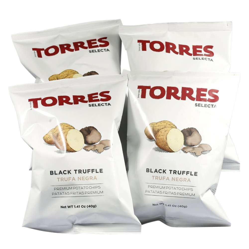 Truffle Crisps – Gourmet Savory Snack Pack, 4 x 40g