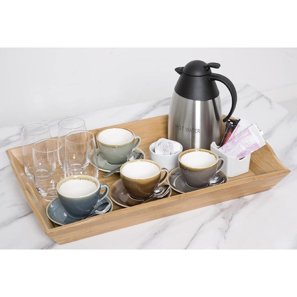 Olympia Kiln Ocean Porcelain Cappuccino Cups - 230ml Reactive Glaze - 6pk