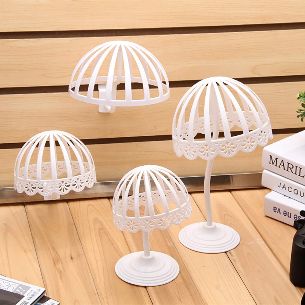 POFET 2 pcs Plastic Baby Hat Cap Storage Display Holder Hair Wigs Rack Shelf Stand - image 5