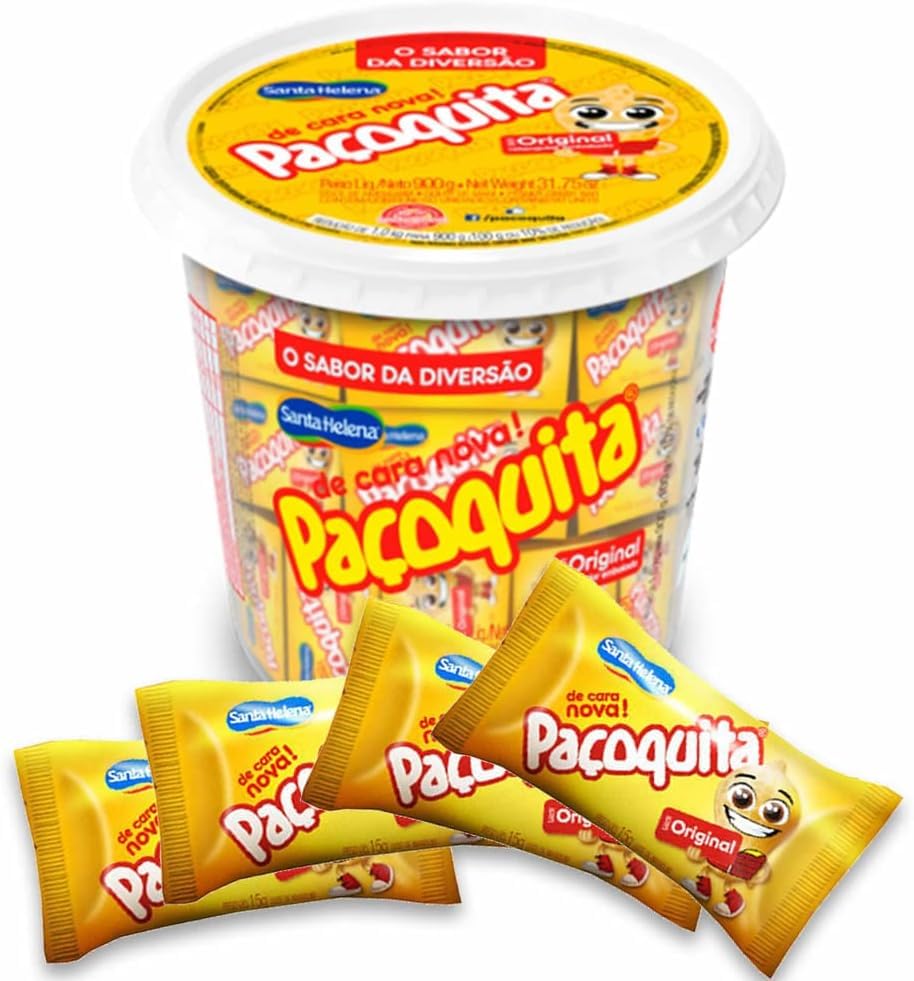 Santa Helena Paçoquita Peanut Bar - Traditional Brazilian Candy 750g
