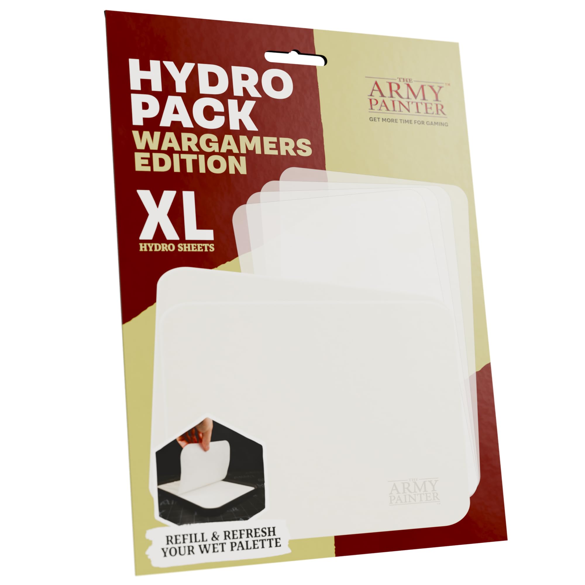 The Army Painter Hydro Pack XL Refill – 50 Sheets & 2 Foams for Wet Palette