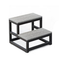 LIANTRAL 2-Step Stool – Heavy Duty Wood and Steel Helper for Adults