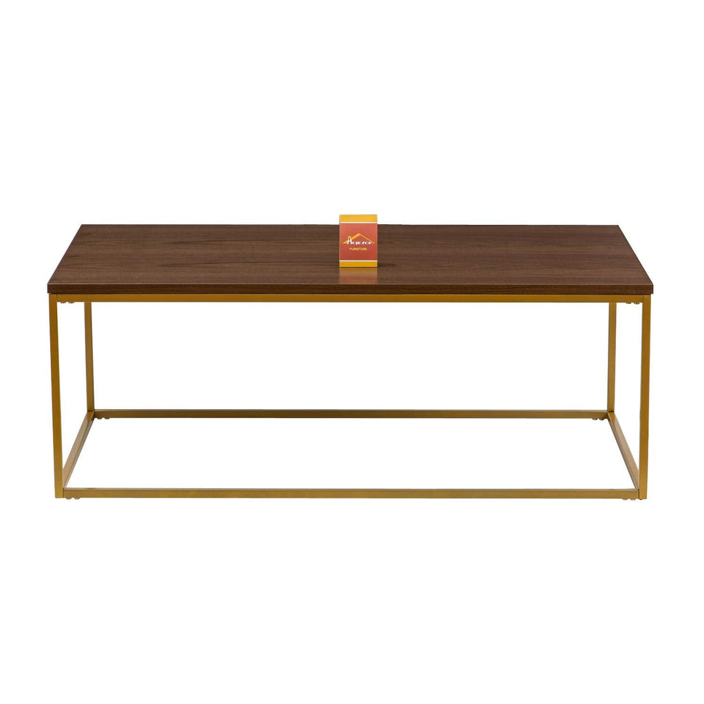 ASPECT Regis Coffee Table/Side Table Walnut/Gold, 110x60x41H cm, CFT49WN/G