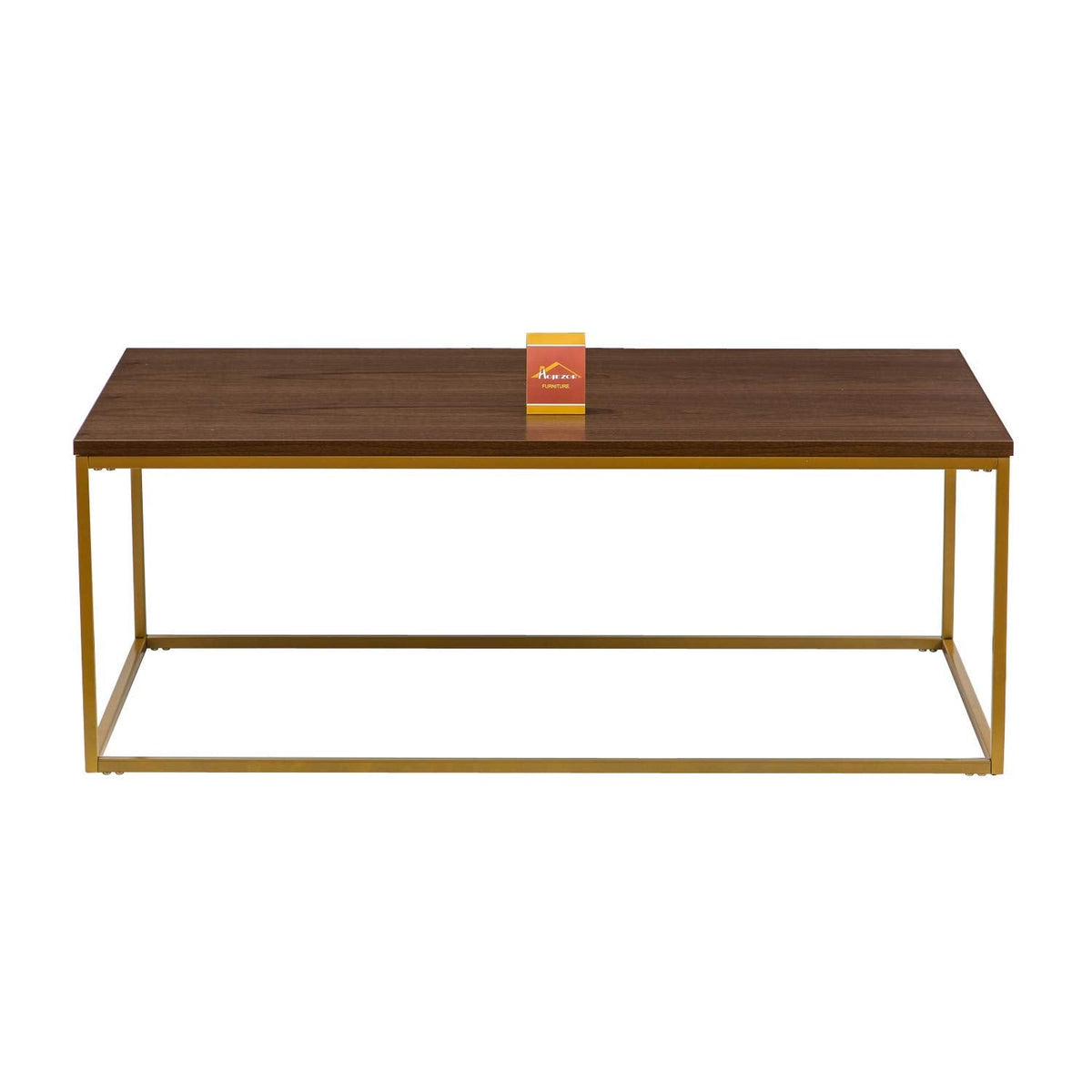 ASPECT Regis Coffee Table/Side Table Walnut/Gold, 110x60x41H cm, CFT49WN/G