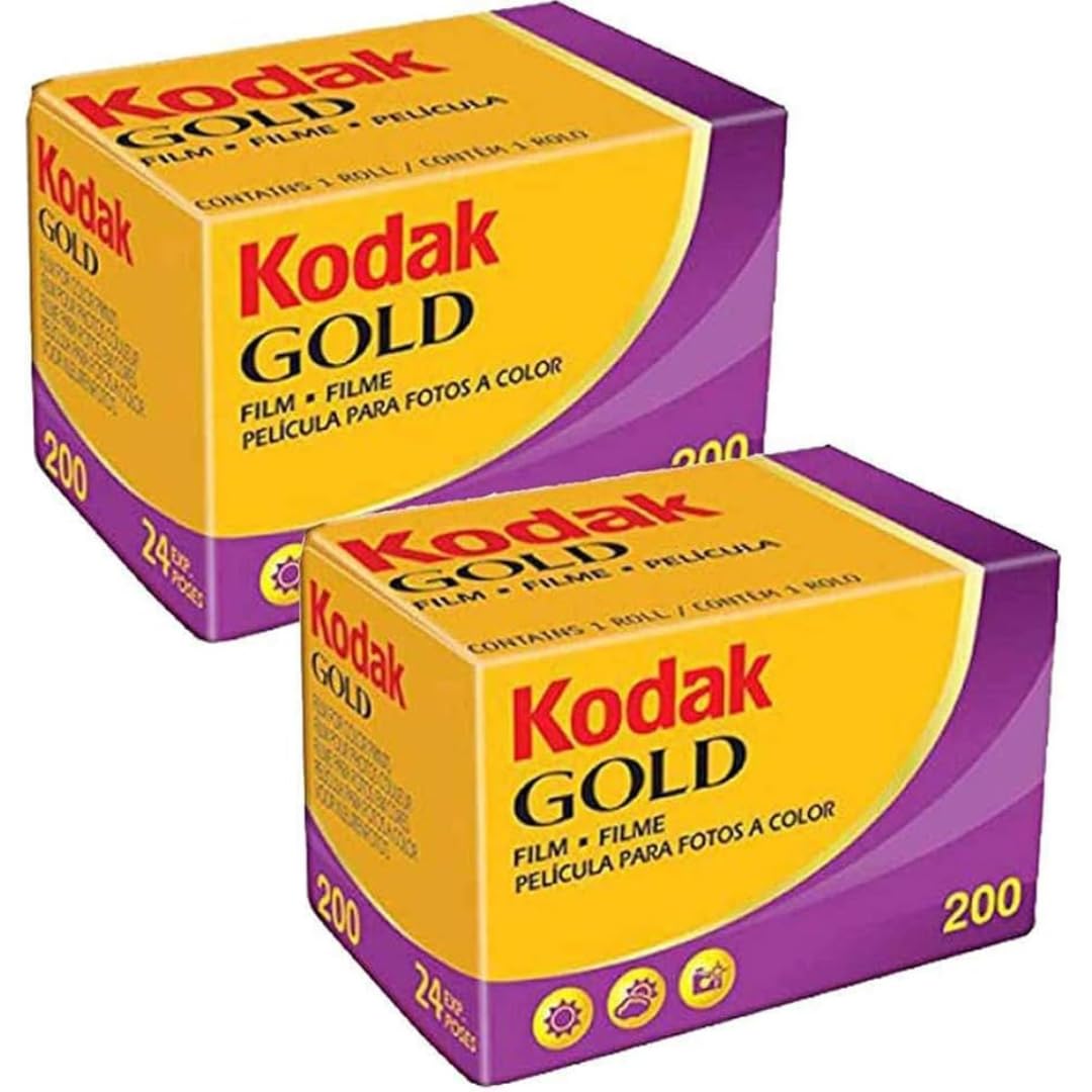 Kodak Gold 200 Color Negative 35mm Film | 24 Exposures (Pack of 2)