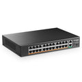 MokerLink 26 Port PoE Switch | 24 PoE+ 100Mbps | 400W Rackmount Unmanaged
