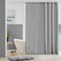 Furlinic Grey Shower Curtain – Waterproof Mould Proof Fabric, 72x72