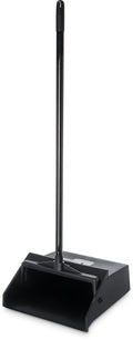 Jolof Store Upright Dust Pan – 12 Inch Plastic Duo-Pan in Black
