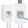 Wall Mounted Toothbrush Holder and Toothpaste Dispenser