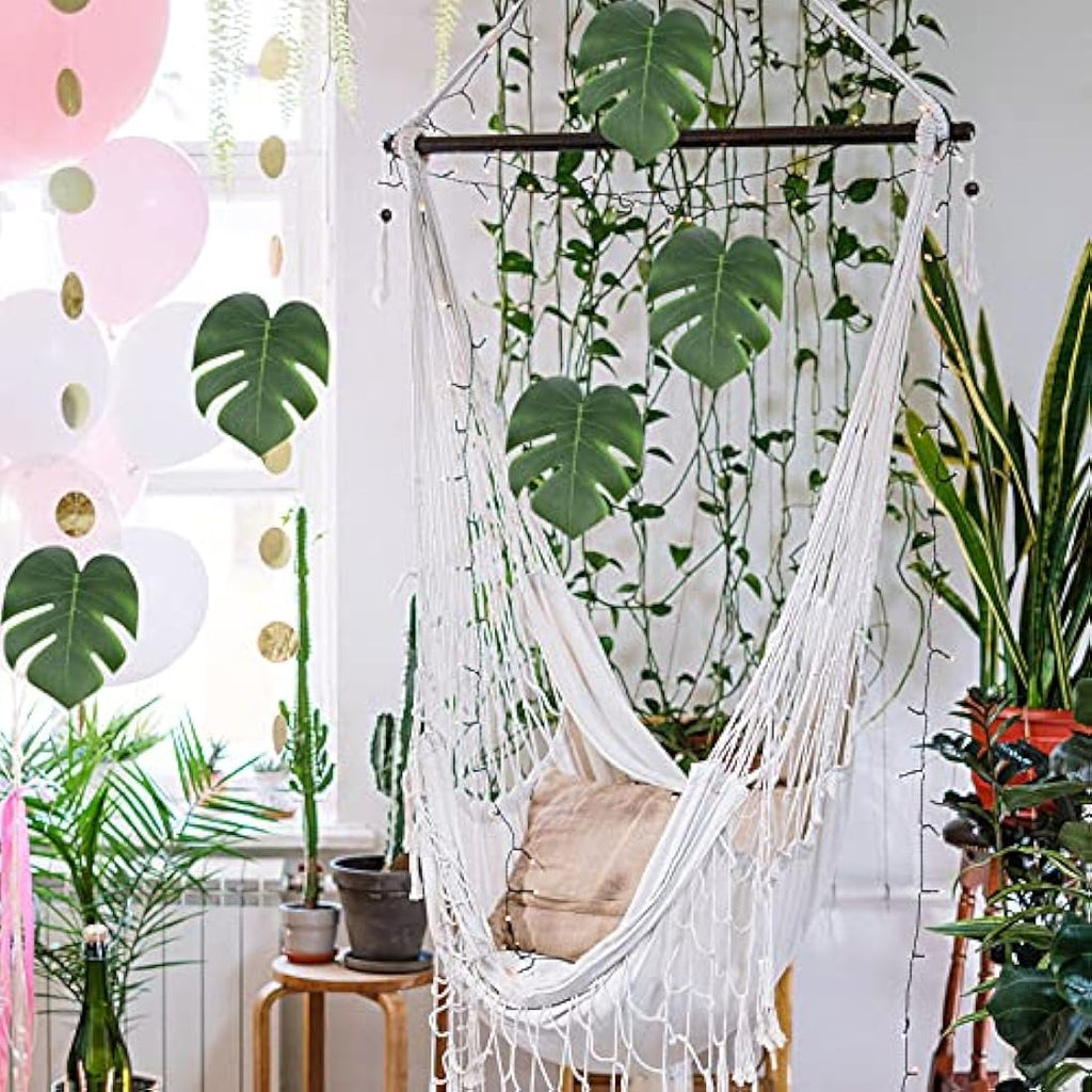 Jolof Store 12PCS Artificial Palm Leaves | Faux Monstera Jungle Decor
