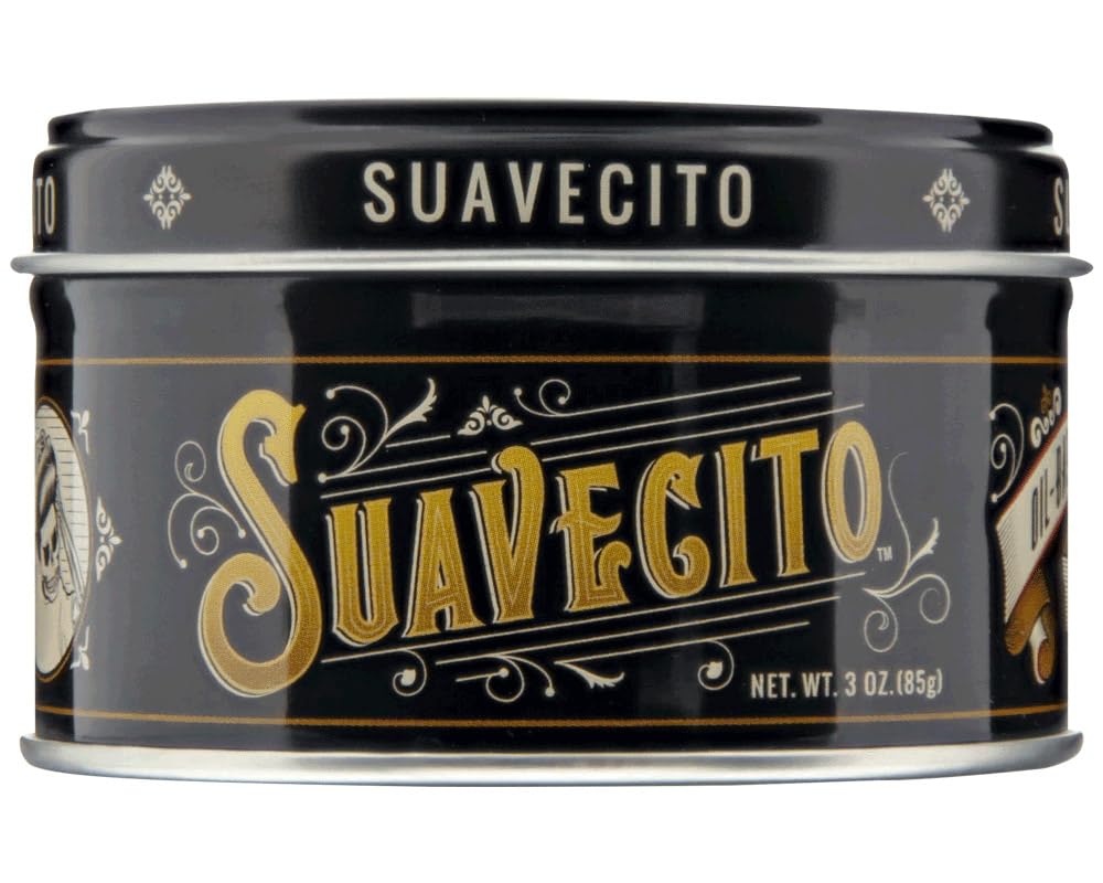 Suavecito Oil Based Pomade – Medium Hold & Shine Hair Wax, 3oz