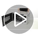Toshiba 20L Digital Microwave – 800W Compact Solo Oven with 6 Presets, White