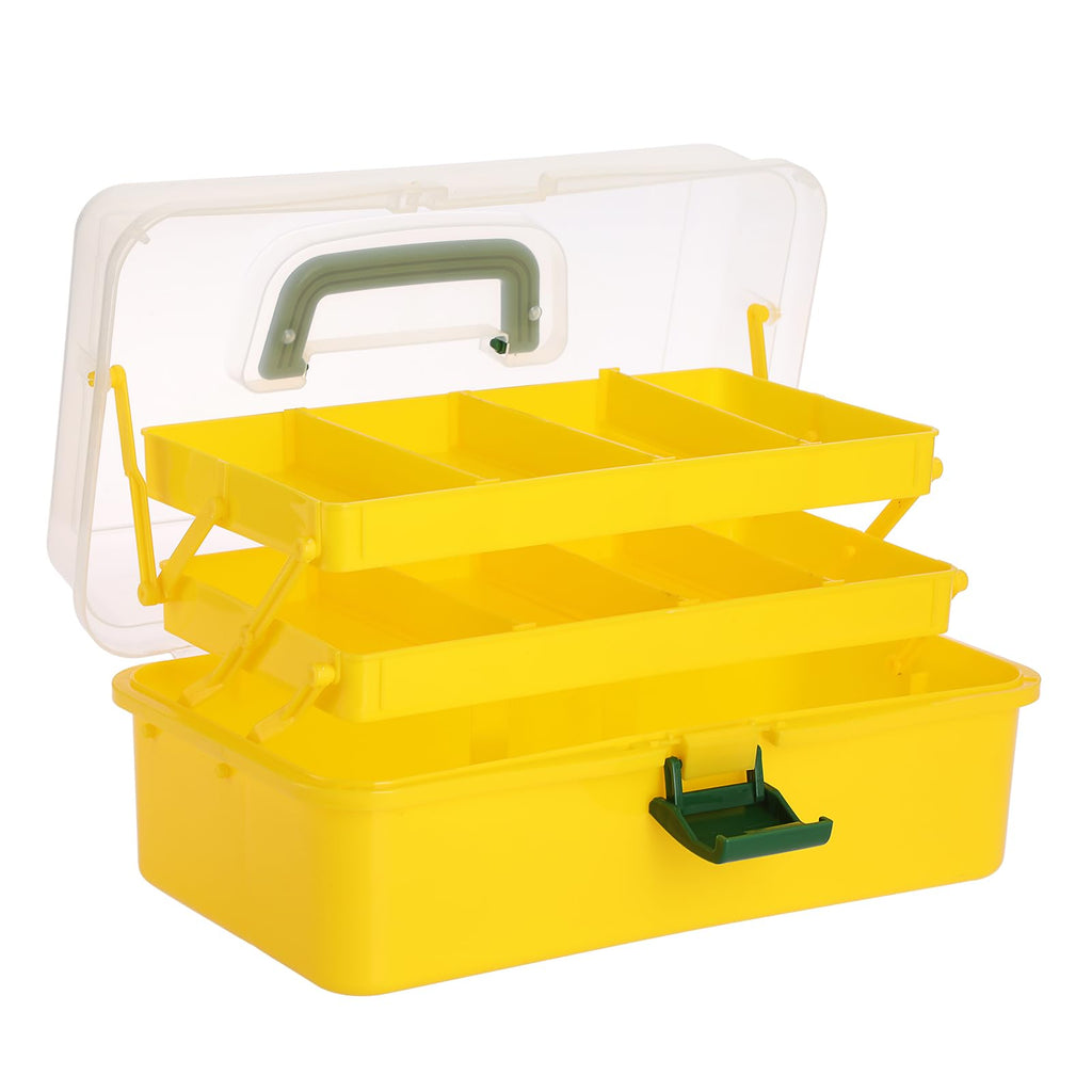 IGNPION 3 Tiers Craft Stackable Storage Box，Plastic Tool Dividers Organiser - image 1