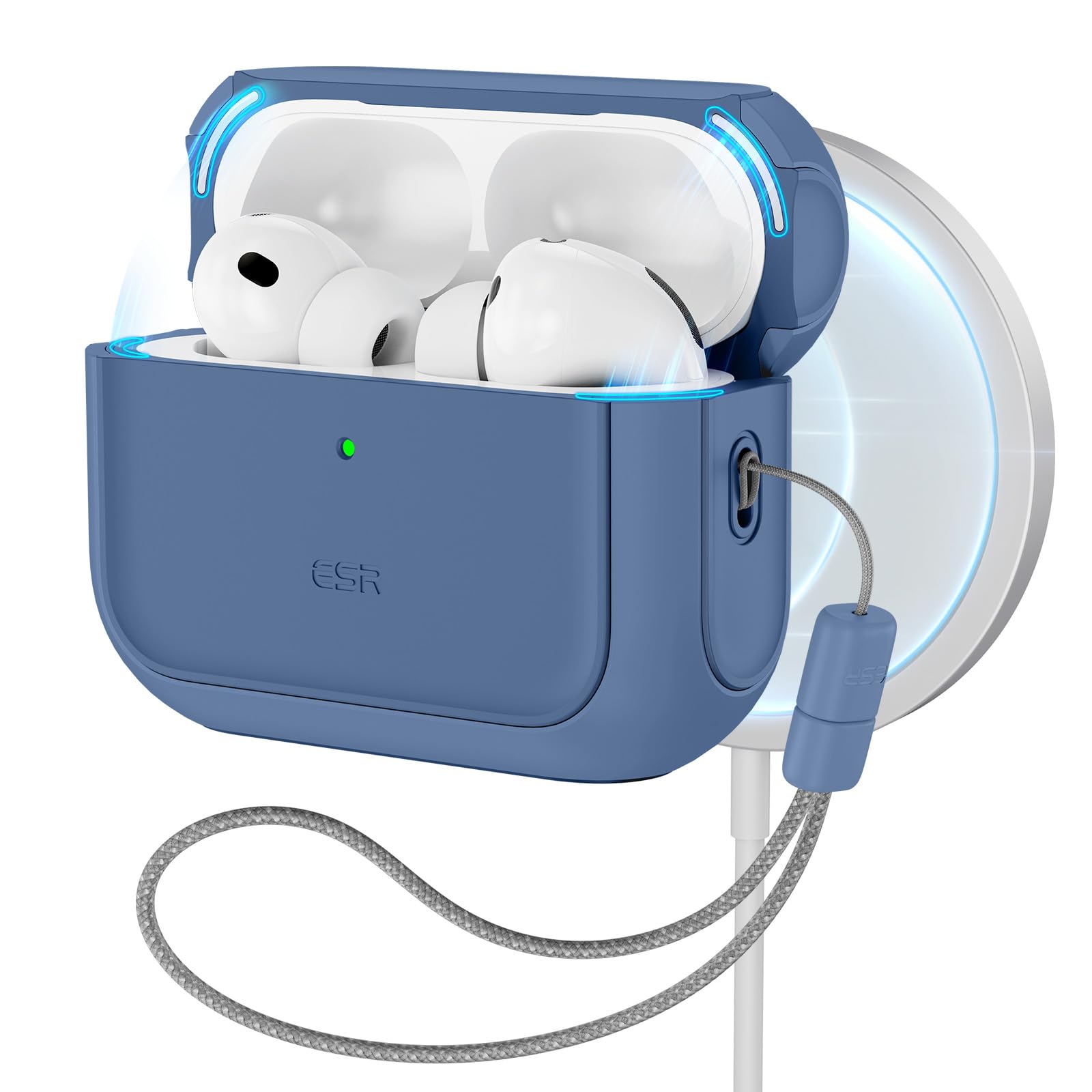 ESR AirPods Pro 3 Case (2025) – MagSafe Protective Cover, Navy Blue